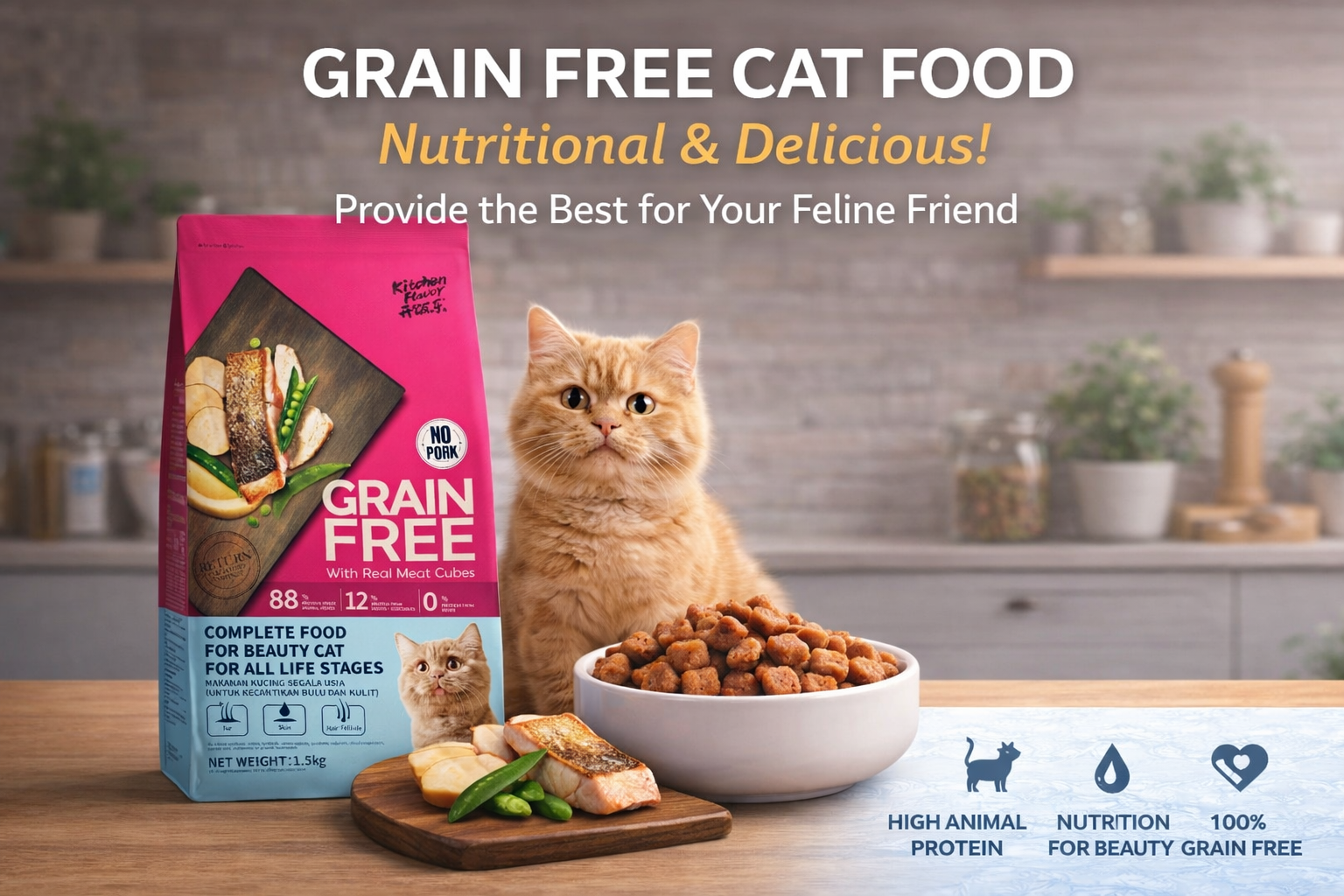 Grain-Free Cat Food: আপনার বিড়ালের স্বাস্থ্য ও সৌন্দর্যের জন্য সেরা পছন্দ!