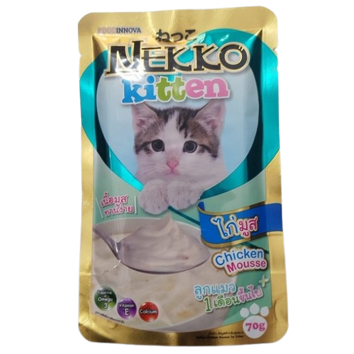 Nekko pouch Chicken Mousse Kitten 70 gm.