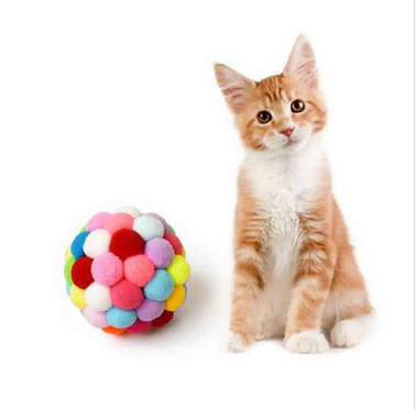 Random Color Interactive Cat Ball Toy Foam