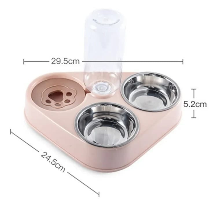 Cat Food Bowl With Auto Water Supply