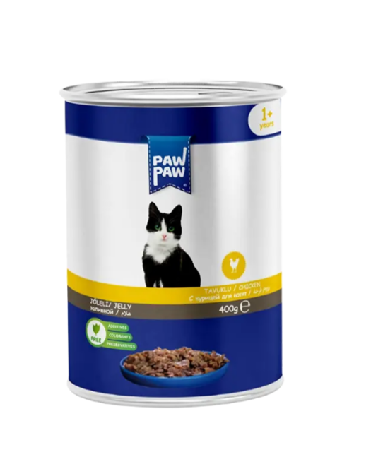 1.Paw Paw Can Food Chicken Flavour (400g) Kitten/Adult