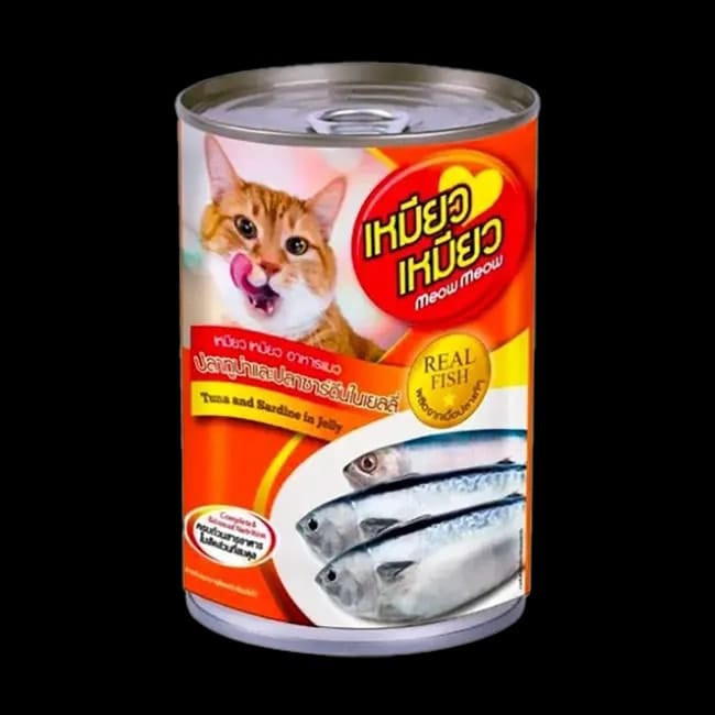 Meow Meow Tuna and Sardine in Jelly Cat Food (400g)