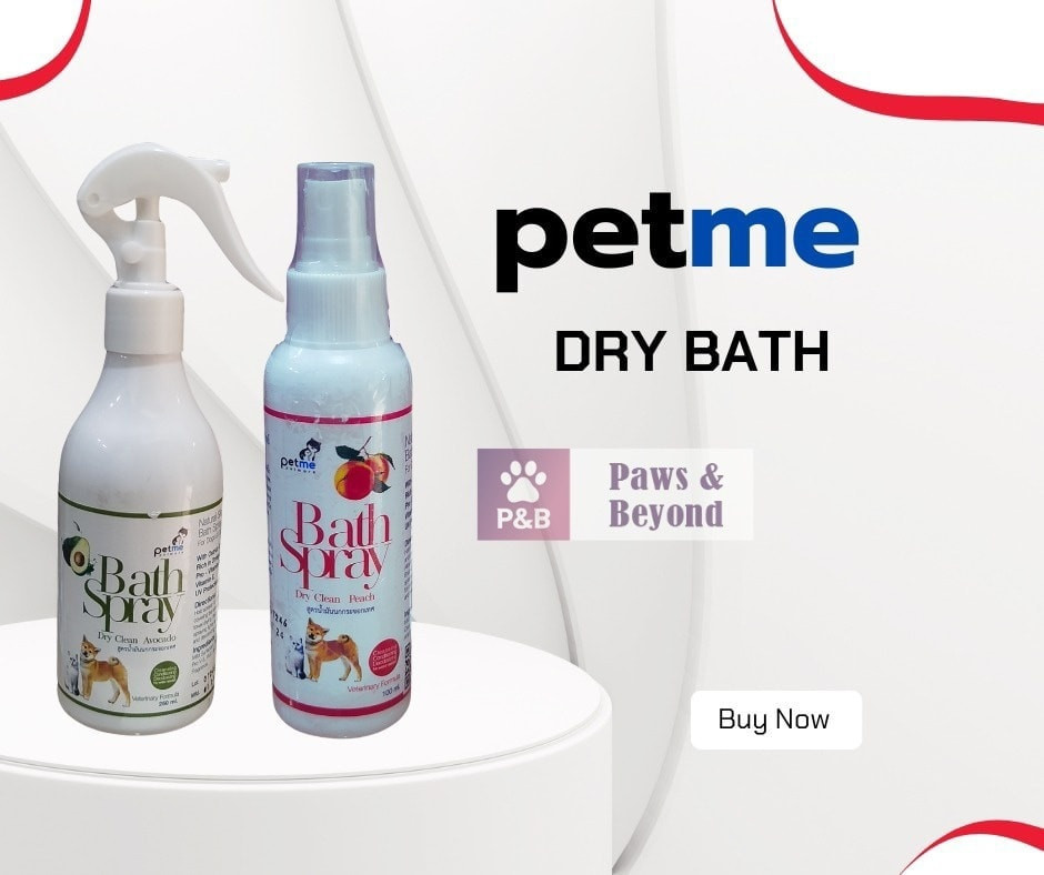 Petme Dry Bath Spray for Pets 100ml/250ml