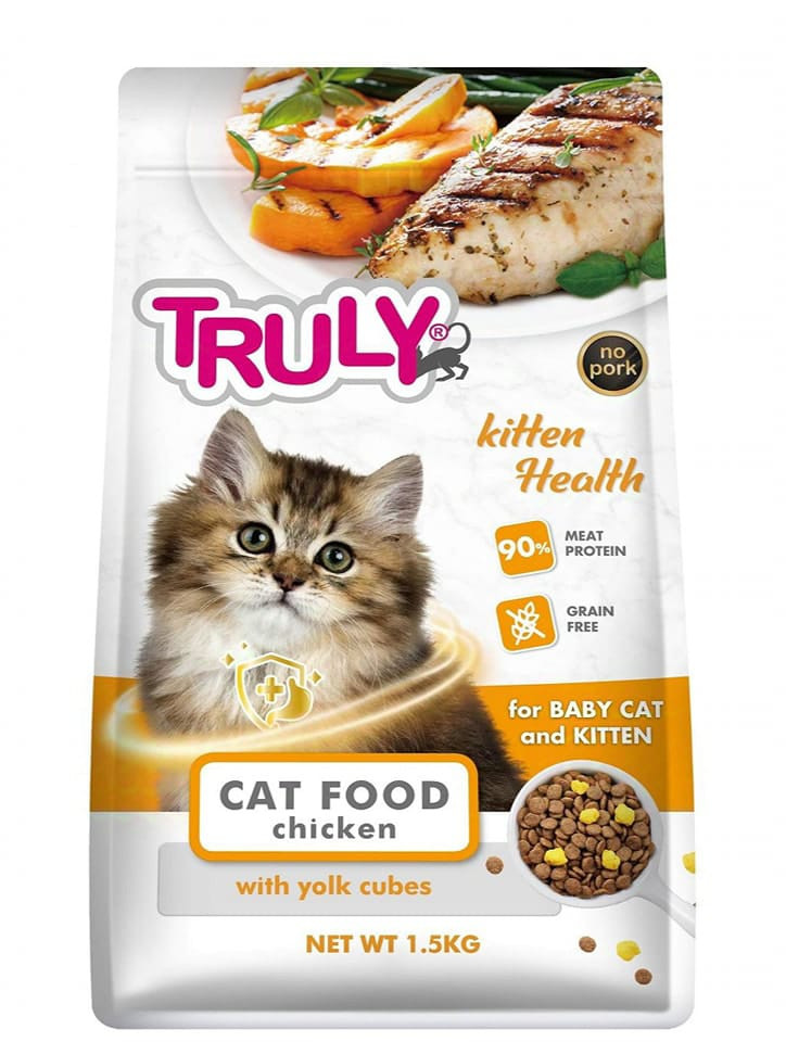 Truly Grain Free Cat Food – Chicken with Yolk Cubes (1.5kg) Kitten/Adult