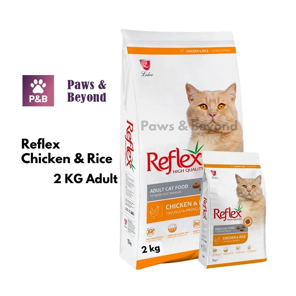 Reflex high quality Chicken & Rice  flavour Adult Cat Food – 2kg