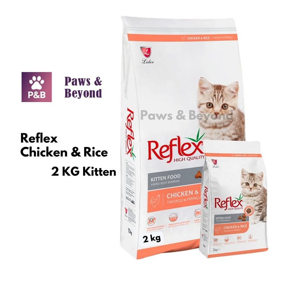 Reflex high quality Chicken & Rice flavour Kitten cat Food – 2kg