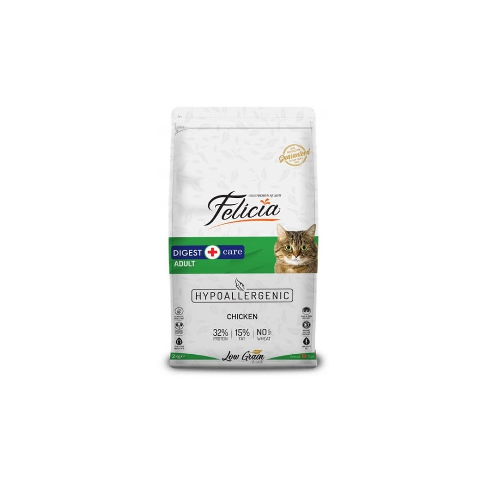 Felicia Digest  Care  Cat Food  Chicken flavour Hypoallergenic Formula 2kg adult