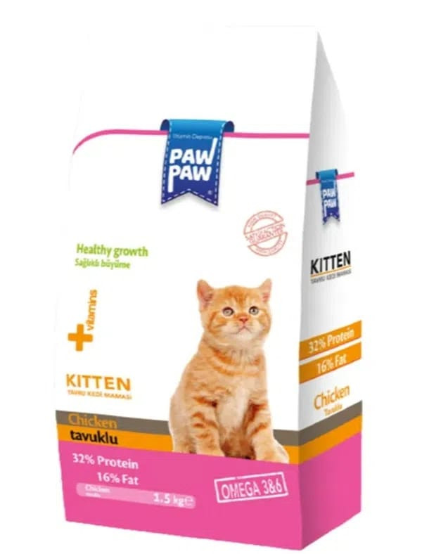 paw paw cat food chicken flavour 1.5 kg kitten