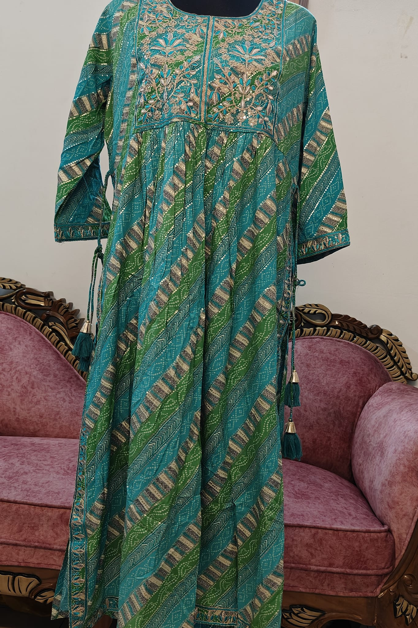 Nayra cut single piece kurti