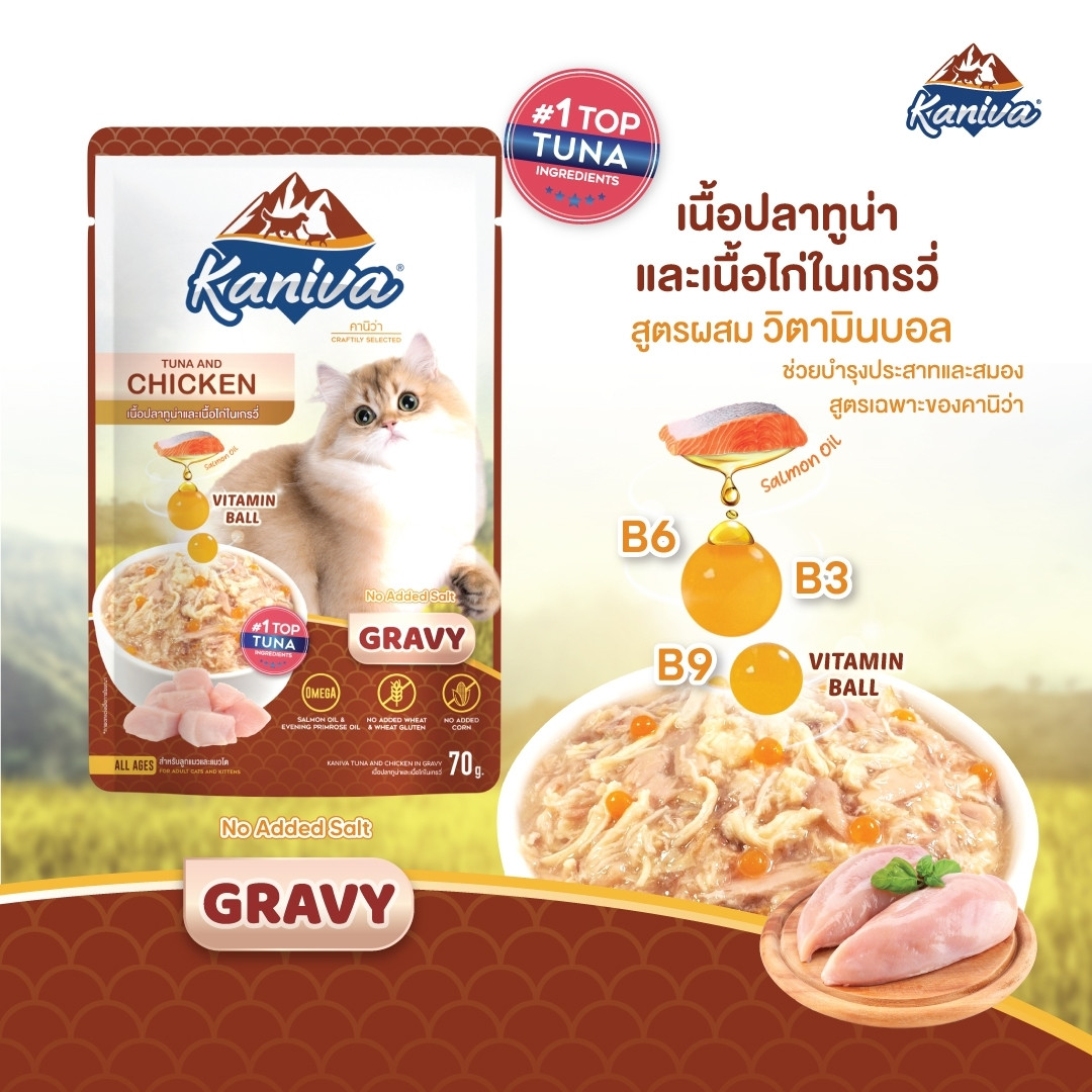 Kaniva Indoor Tuna with Chicken in Gravy