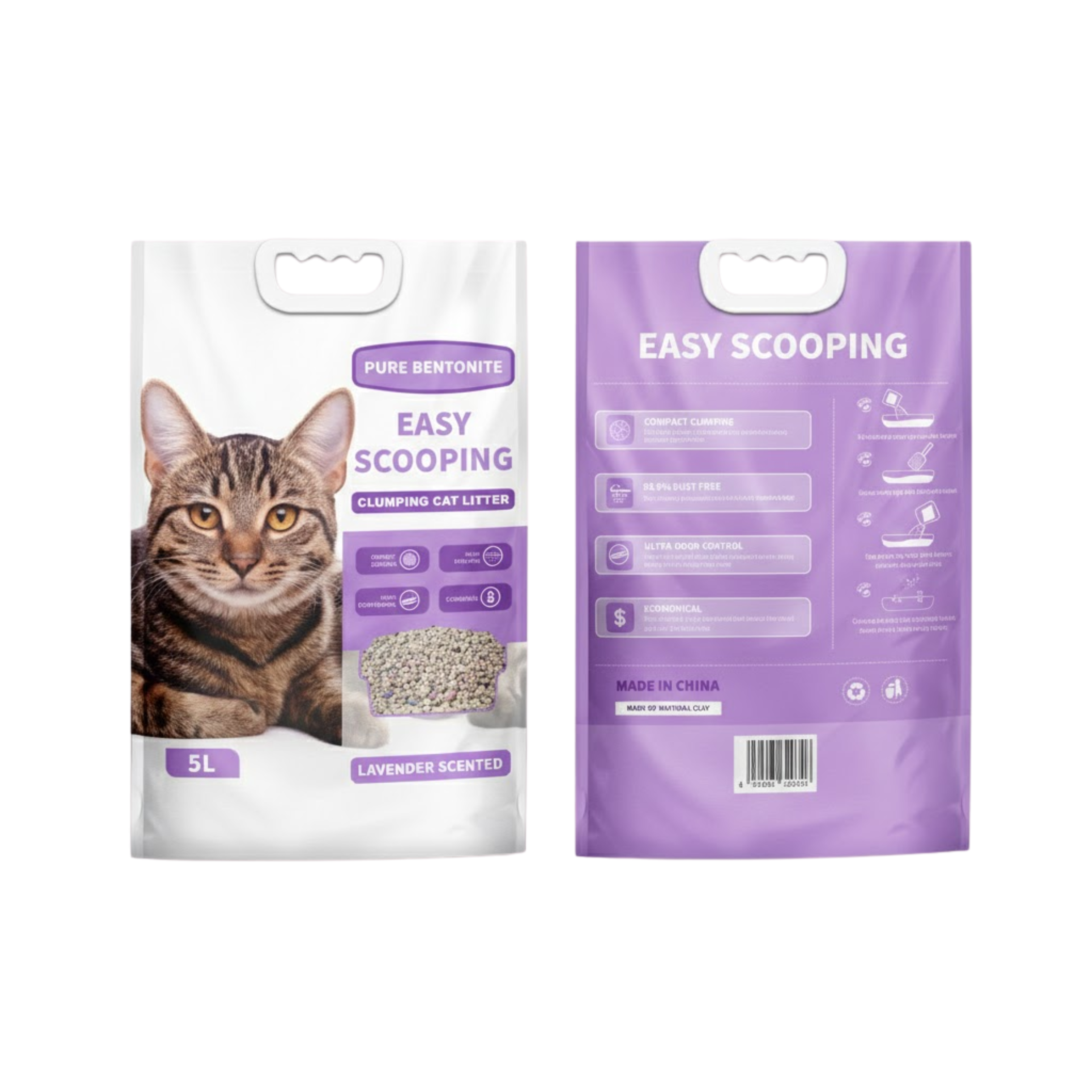 Pure Bentonite Easy Scoopin Clumping Cat Litter –  (5L)